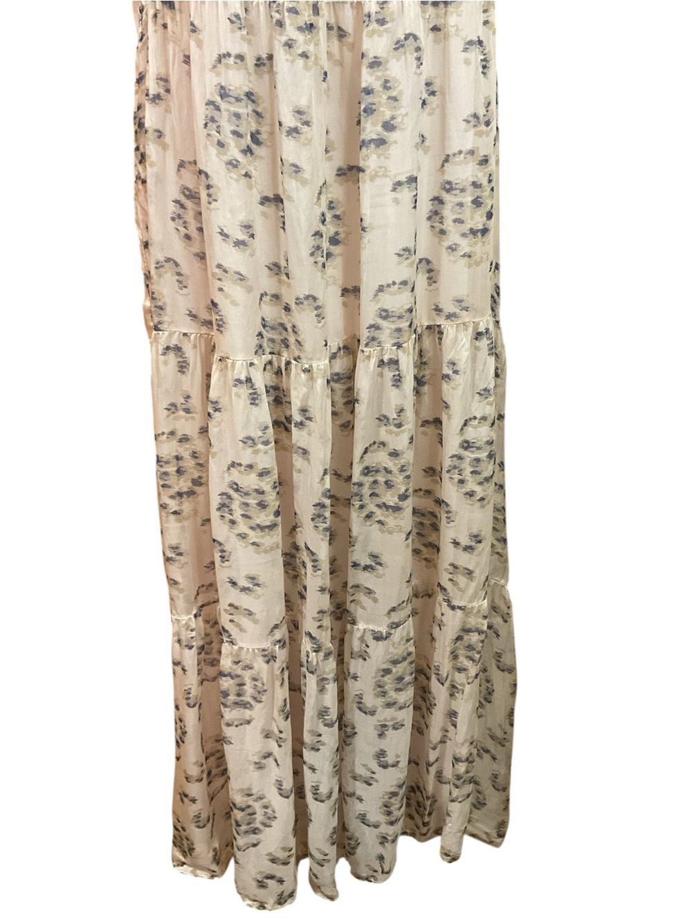 Elena Baldi Made in Italy Silk Blend Maxi Dress – Women’s Size Small Boho Tiered - Picture 5 of 8
